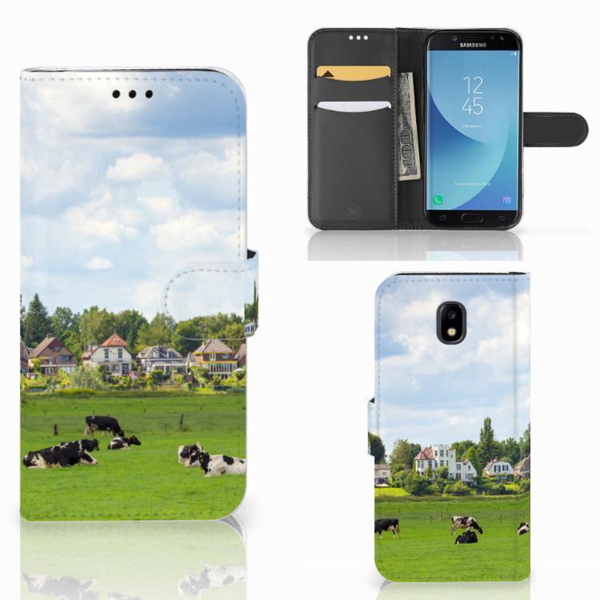 Samsung Galaxy A30 Telefoonhoesje met Pasjes Koeien