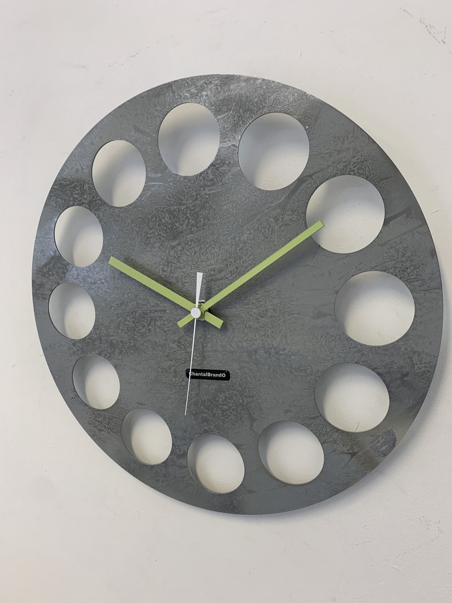 MOSACLOCK GREY LABEL Wandklok Modern Industrieel Design