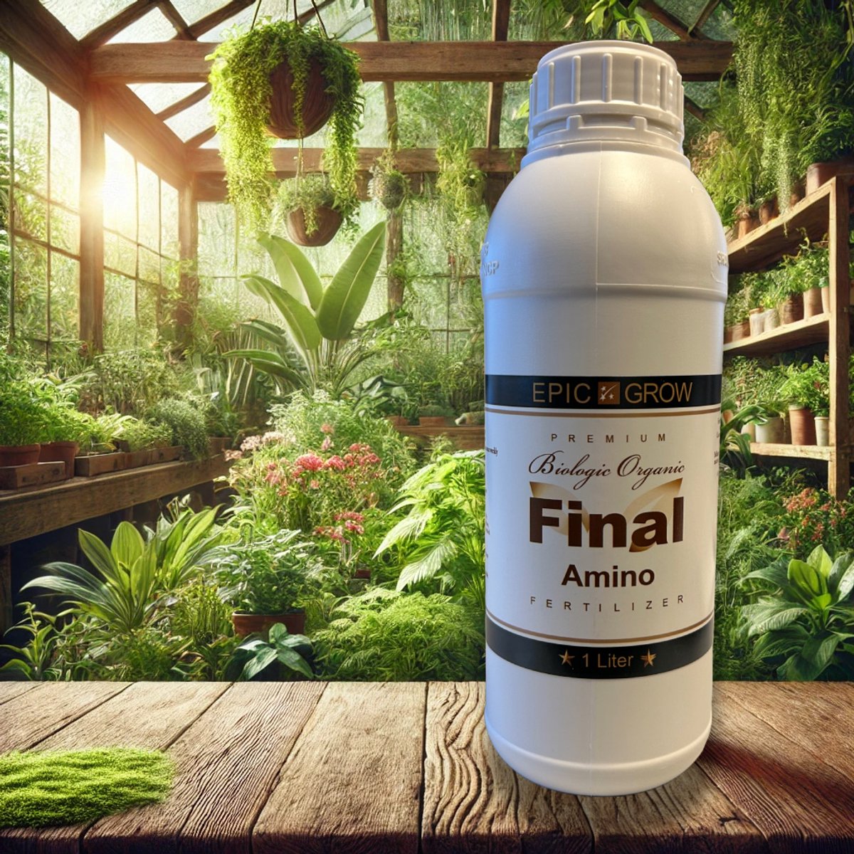 Epic Grow - Final Amino - 1 Liter - 5ml per 1L water - Plantenvoeding - Biologische Bloei- en Rijpingsmeststof - Inclusief zakje met Weidebloem zaad - Dé Ultieme Boost voor je Planten in de laatste Bloeifase!
