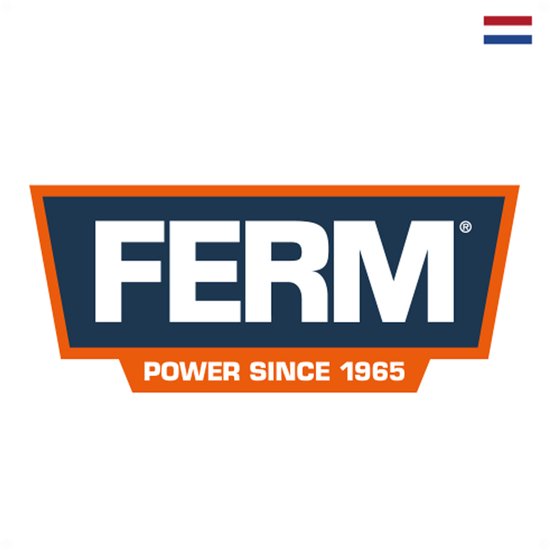 Logo van het merk FERM met daaronder 'POWER SINCE 1965'.