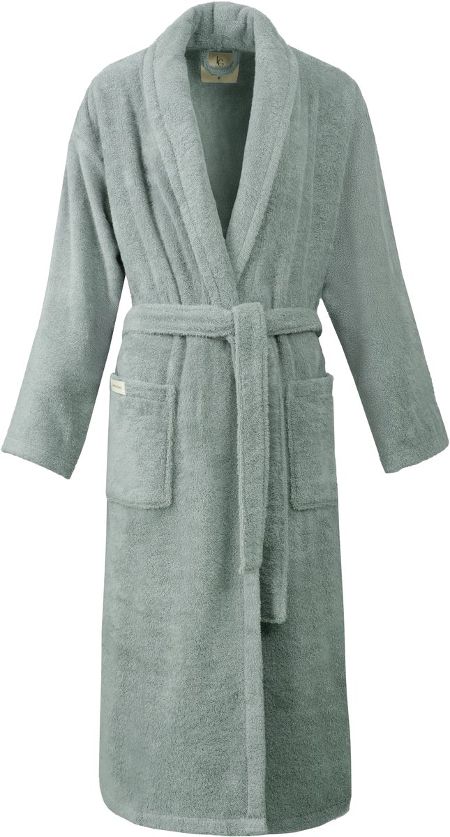 L&G - Unisex Badjas - 100% Katoen Badjas - L - Mint Groen - Sauna Badjas - Ochtendjas - Sj