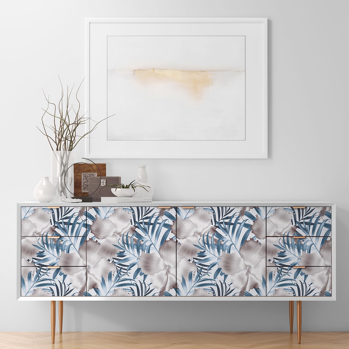 Ambiance Sticker Tropische meubelsticker Azua 40 x 60 cm Multi color