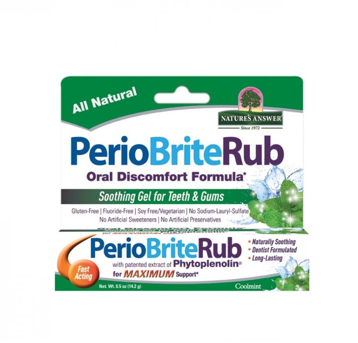 Natures Answer PerioBrite Rub tandvleesgel 22 kruiden Q10