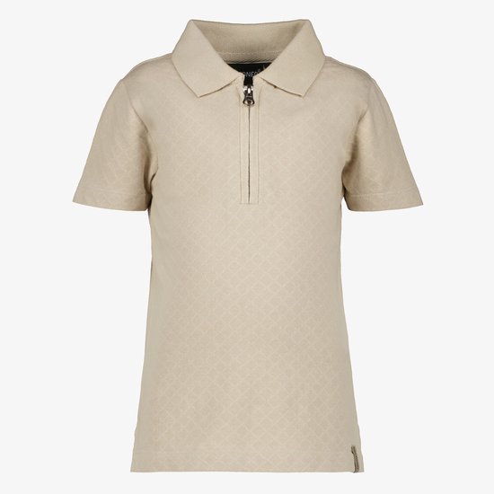 Polo garçon non signé avec fermeture éclair beige - Taille 92
