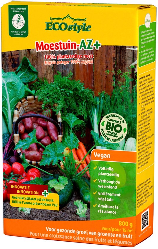 ECOstyle organische moestuinmest – 120 dagen voeding voor 15 m²