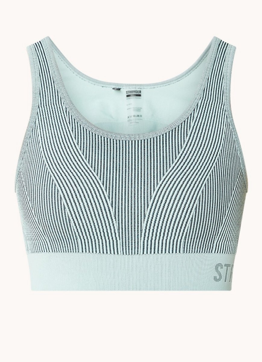 Stronger - Arc Seamless Sports Bra - Dames - Blauw - Maat M