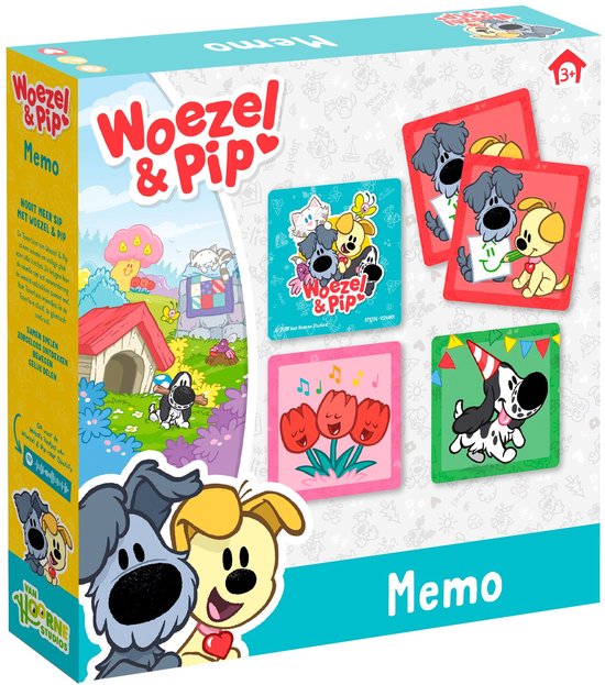 Jeu de mémo Woezel & Pip - speelgoed éducatifs - jeu de mémoire junior - memory - Toys Bambolino
