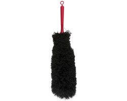 Dirt Devil Velgenborstel Auto met Flexibel Ontwerp - Wielborstel voor Autovelgen - Microvezel Velgenborstel - Velgenreiniger Borstel - Ca. 60 x 6 x 6 cm - Zwart/Rood
