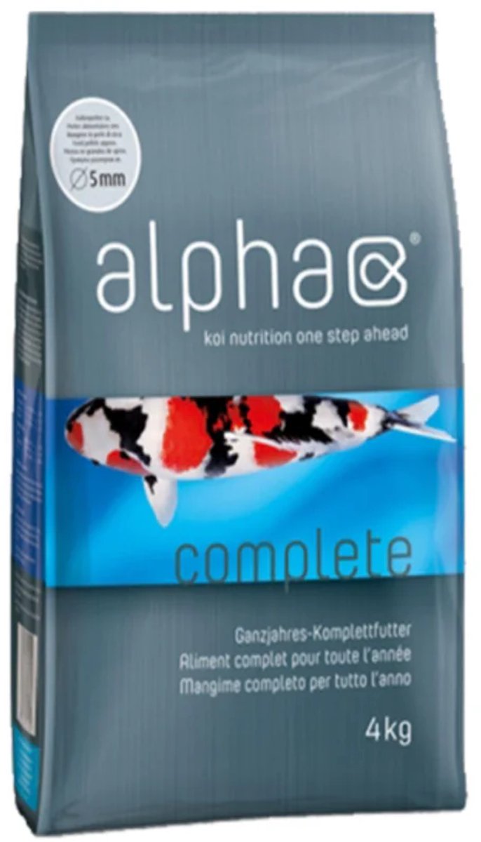 ALPHA COMPLETE PREMIUM - 4kg - 5mm - Koivoer - Complete Voeding - Gezonde Vissen