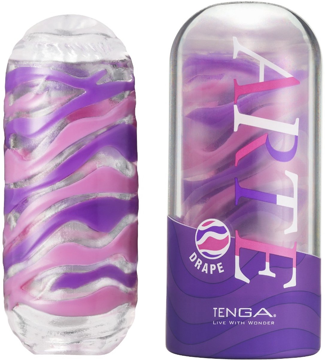 Tenga - Arte Drape Masturbator - Paars/Lila