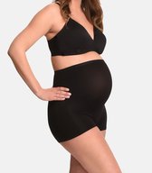 Mamsy Zwangerschaps BOXERSHORTS met shapewear effect (ZWART XL/XXL)
