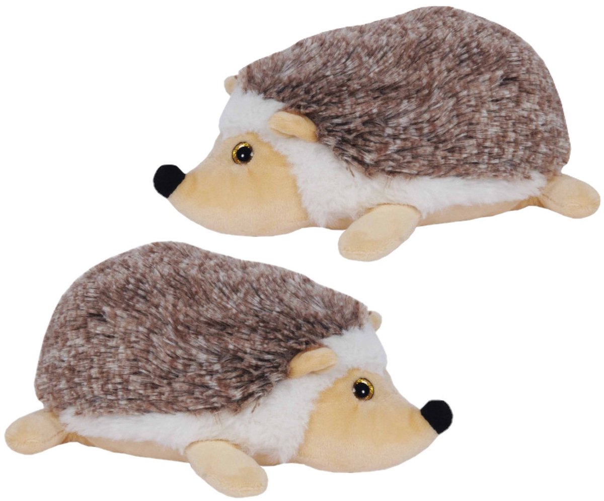 Sandy pluche Knuffel Egel - 2x - Dieren knuffels - stof - 23 cm - Egeltjes