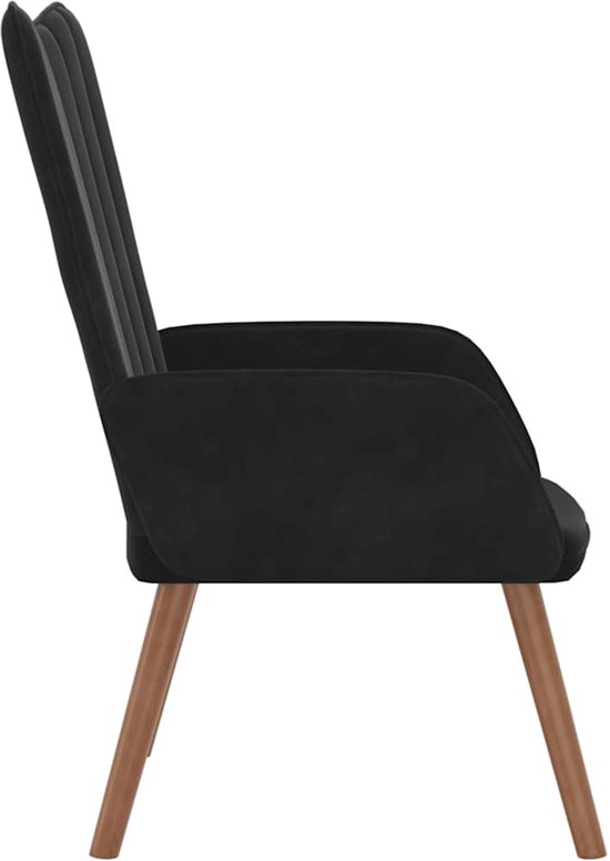vidaXL Relaxstoel fluweel crèmewit, fauteuil, relaxfauteuil, relaxzitting, fauteuils, relaxfauteuils, relaxzittingen, zijstoel, zijstoelen