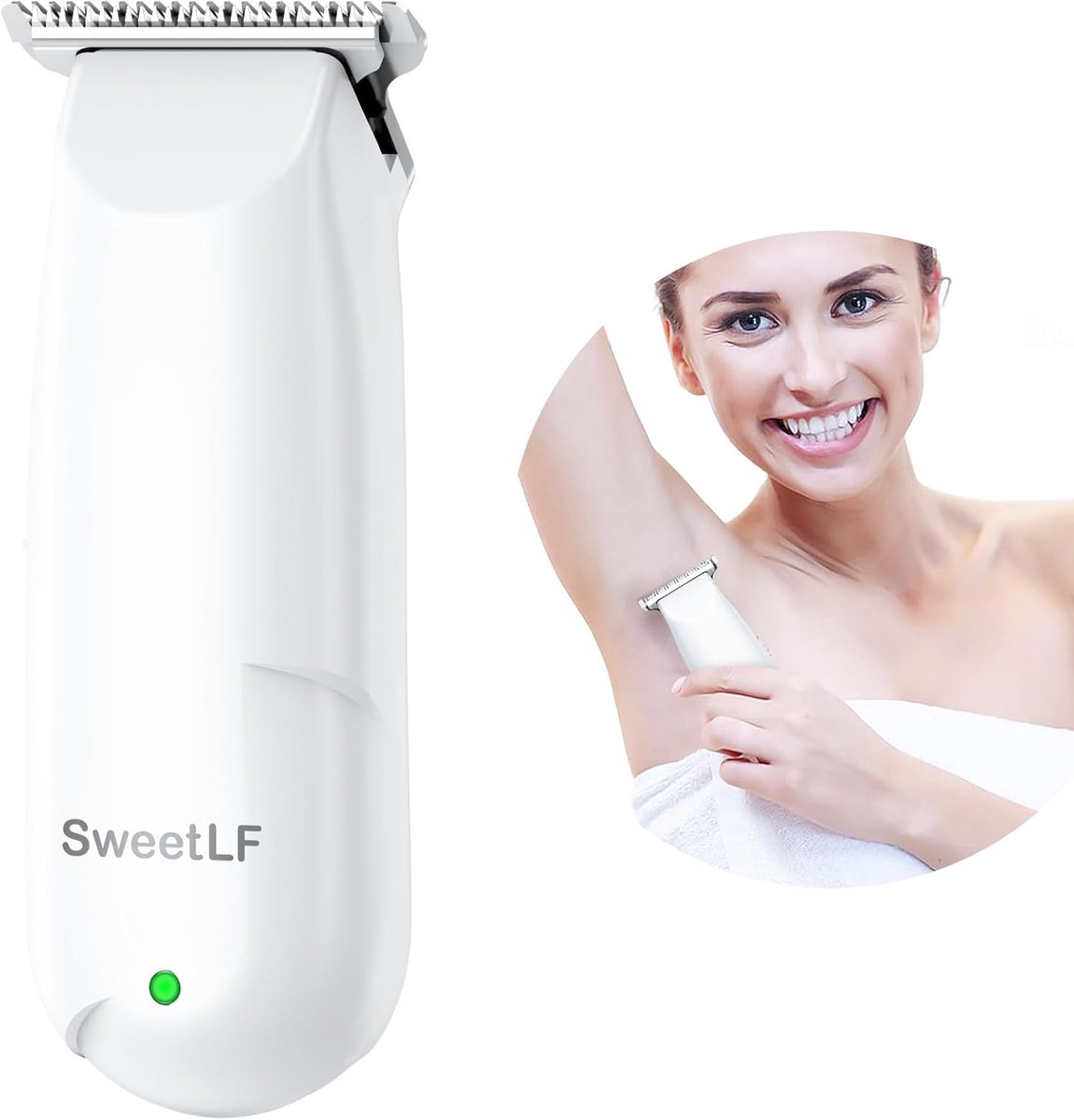 Draadloze Mini Tondeuse voor Vrouwen - Draagbare Elektrische Haartrimmer voor Thuisgebruik en Huisdiertrimmen