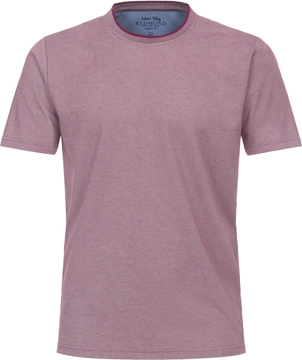 Redmond regular fit T-shirt - korte mouw O-hals - paars