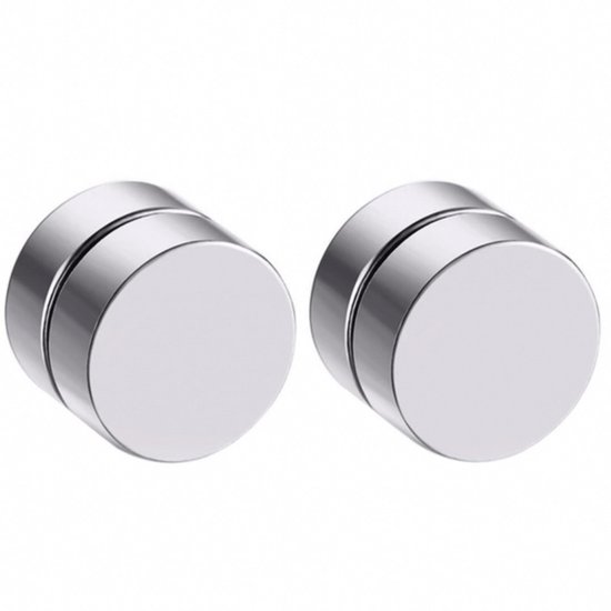 Magneet Rvs Magneet oorbellen-rvs- 8 mm -geen gaatje-Charme Bijoux | bol