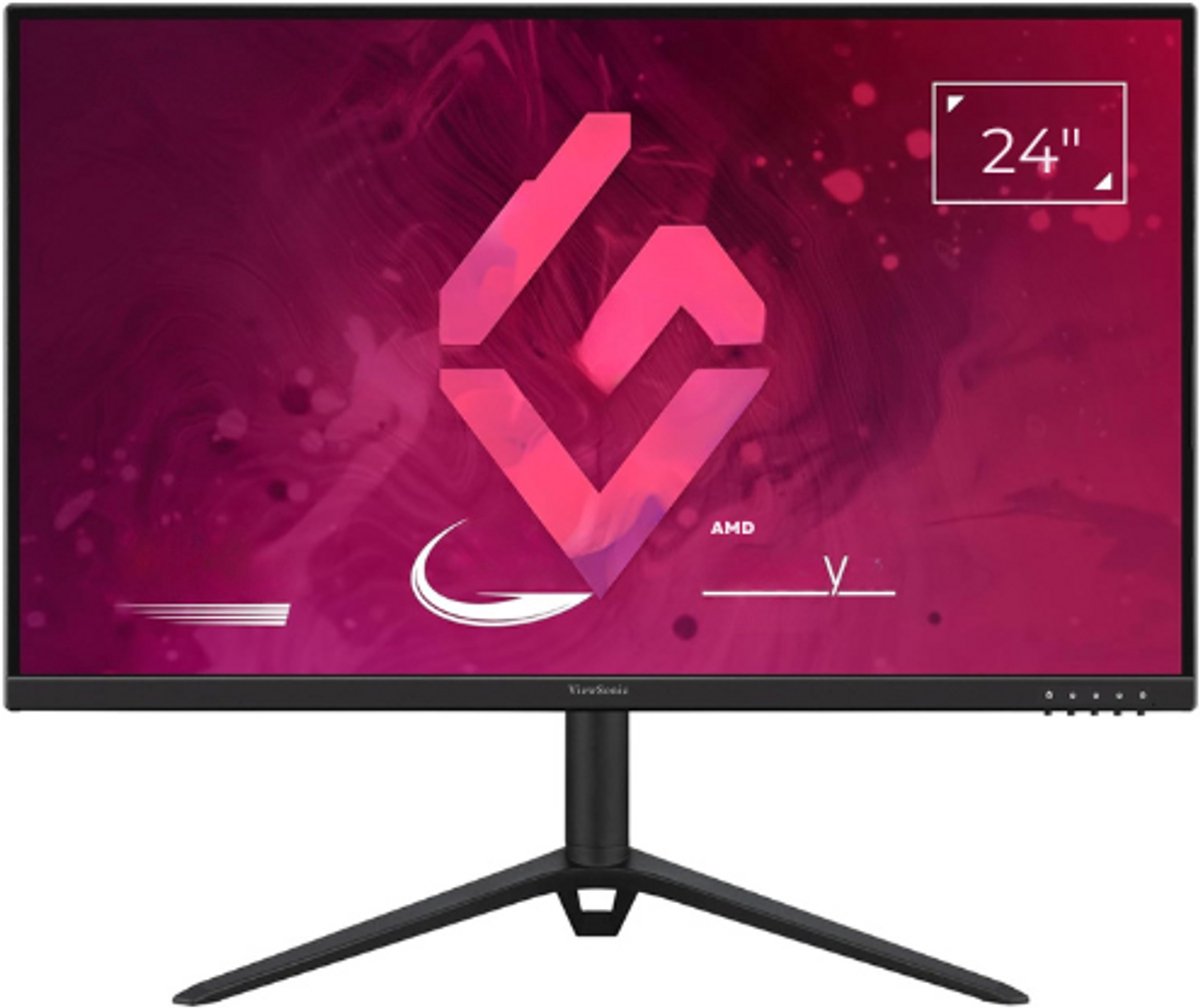 Gaming Monitor 24 Inch - Full HD 1920x1080 - IPS Paneel - 165 Hz - 1 ms - FreeSync Premium - HDMI - DisplayPort - In Hoogte Verstelbaar - Luidspreker - Zwart