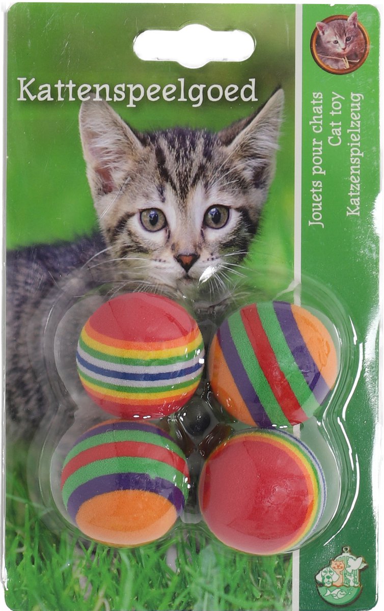 K.splg regenboogbal 4cm 4st Gebr. de Boon