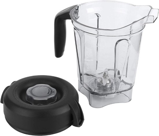 Blenderkan Vervanging - Transparante Voedsel Blender Container - Geschikt Voor Huishoudelijke Apparaten - 64Oz Inhoud - Duurzaam En Hoogwaardig Materiaal — afbeelding 3