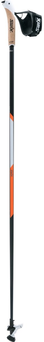 Swix CT3 White Carbon Active Premium Nordic Walking Stok 105 - Lichtgewicht - Robuust - Kurken Handgreep - JustClick Systeem - Twist & Go-tip