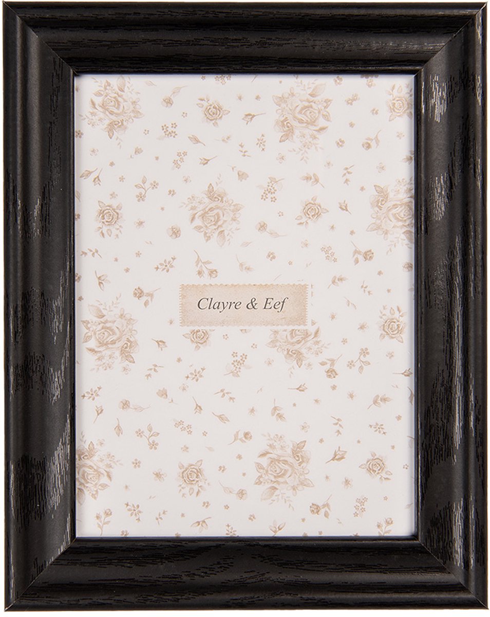 Clayre & Eef Fotolijst 10x15 cm Zwart MDF