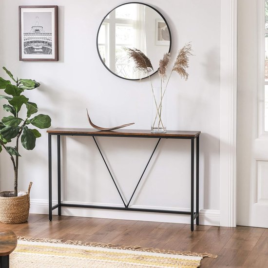 SVITA Kaly Console Table, Side Table, Standing Shelf, Industrial Design, Metal, White