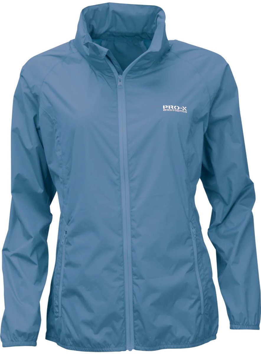 Coronet lichtgewicht dames regenjas Packable van Pro-X Elements Blauw