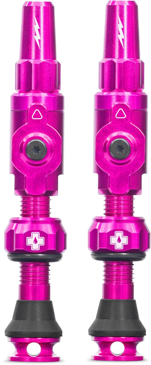 Muc-Off Tubeless Valve Big Bore Lite Medium Pink Presta Valve 35mm