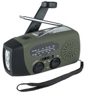 Bol.com Radio Op Batterijen Voor Rampen - Radio Opwindbaar - Noodradio - Noodradio Solar Opwindbaar - Groen aanbieding