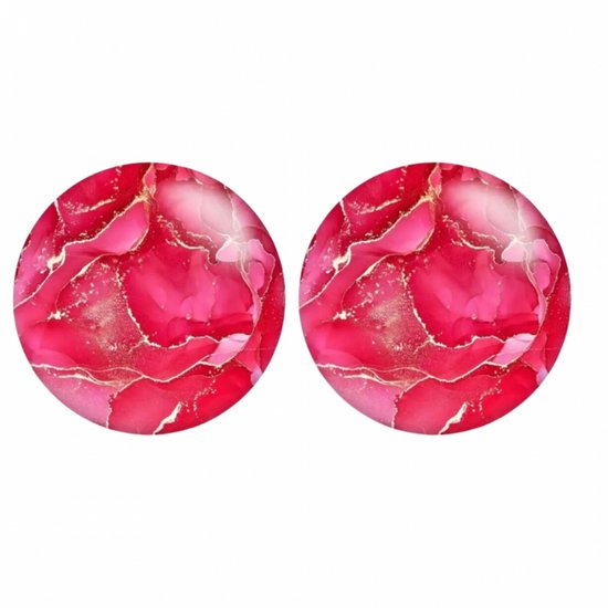Clip oorbellen aya 2 cm roze