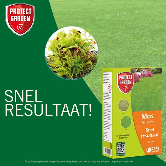 Protect Garden Fertimoss, 2,8 kg - Mos Bestrijdingsmiddel in Gazon - Strooikorrels - Gemakkelijk te Strooien - Snel Resultaat - Voldoende voor 35 m² — afbeelding 3