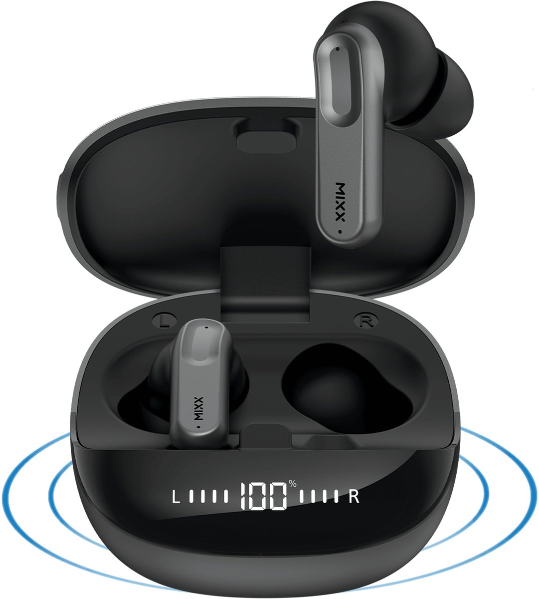 Mixx Streambuds Flex - In-Ear Koptelefoon - Noise Canceling - True Wireless - Zwart