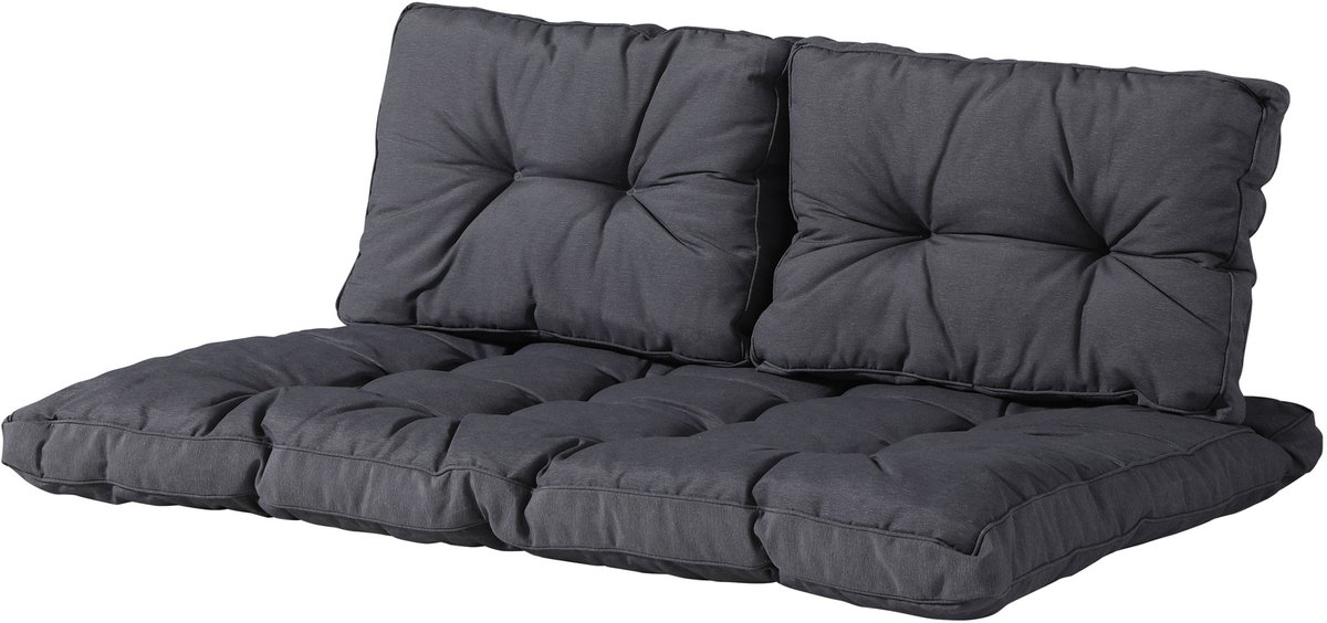 Bol.com Madison Palletkussen - Loungekussen - 120x80cm Panama grey Tuinkussen aanbieding