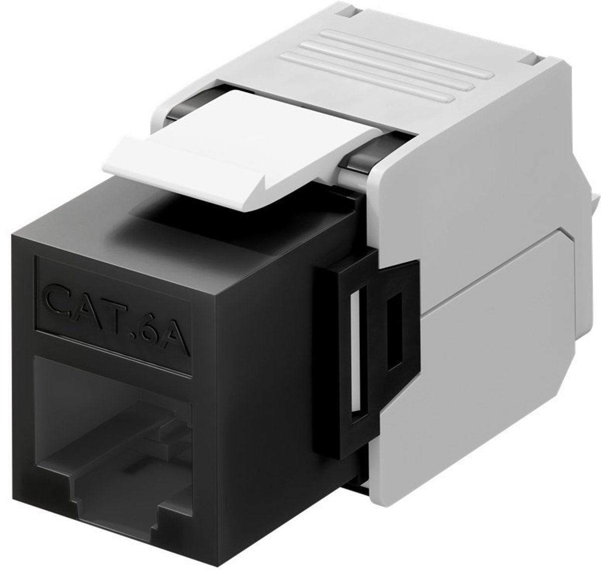 CAT6a UTP Keystone Connector - Toolless - Zwart