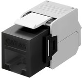 Bol.com CAT6a UTP Keystone Connector - Toolless - Zwart aanbieding