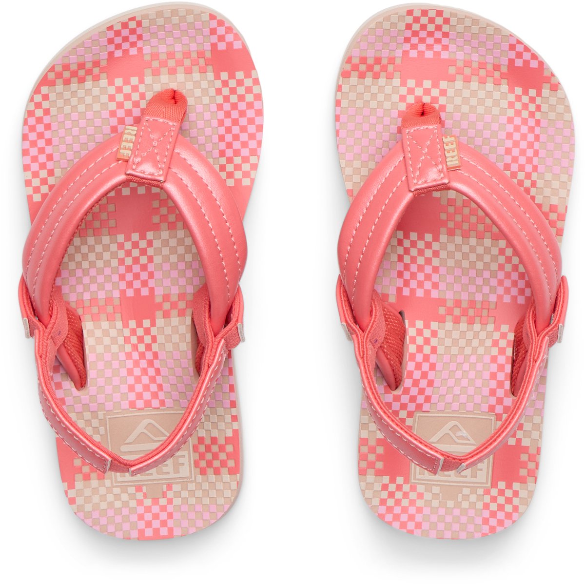 Reef LITTLE AHI PINK PLAID Meisjes Slippers - pink plaid