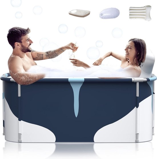 Lagoon Opvouwbare en opblaasbare badkuip voor de douche, 85 cm, zitbad