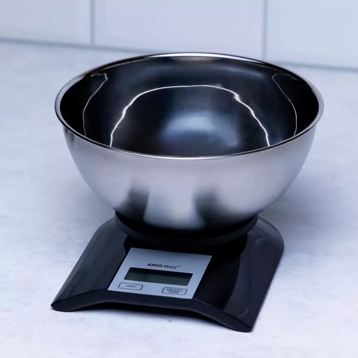Kinghoff 1828 - Elektronische keukenweegschaal - met bowl