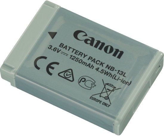 Canon NB-13L accu 1250mAh voor Canon PowerShot G7 X G9 X SX620 HS camera batterij vervangen