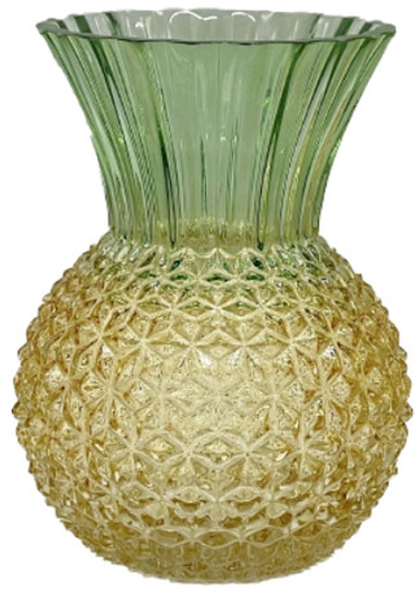 House of Nature Vaas Pineapple Pop 22cm Geel