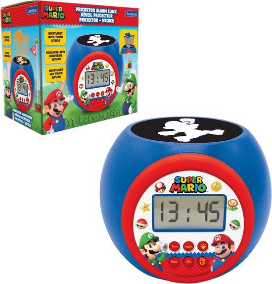 Super Mario Projectiewekker met Timer & 3 Kleuren van super-mario — afbeelding 3