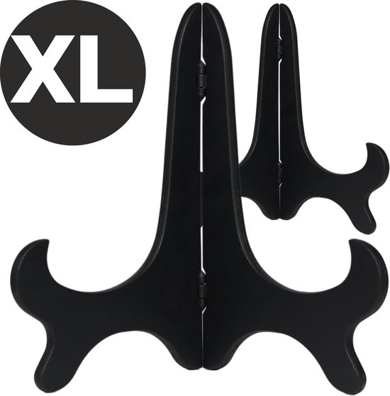 Keufens Support à assiettes - Set de 2 - XL - 23 cm de haut - Support à assiettes - Support à assiettes - Présentoir à Assiettes - Pour assiettes décoratives