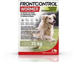 Frontline Frontcontrol Hond Xl - Apotheek - 2 tab >35 Kg Xl
