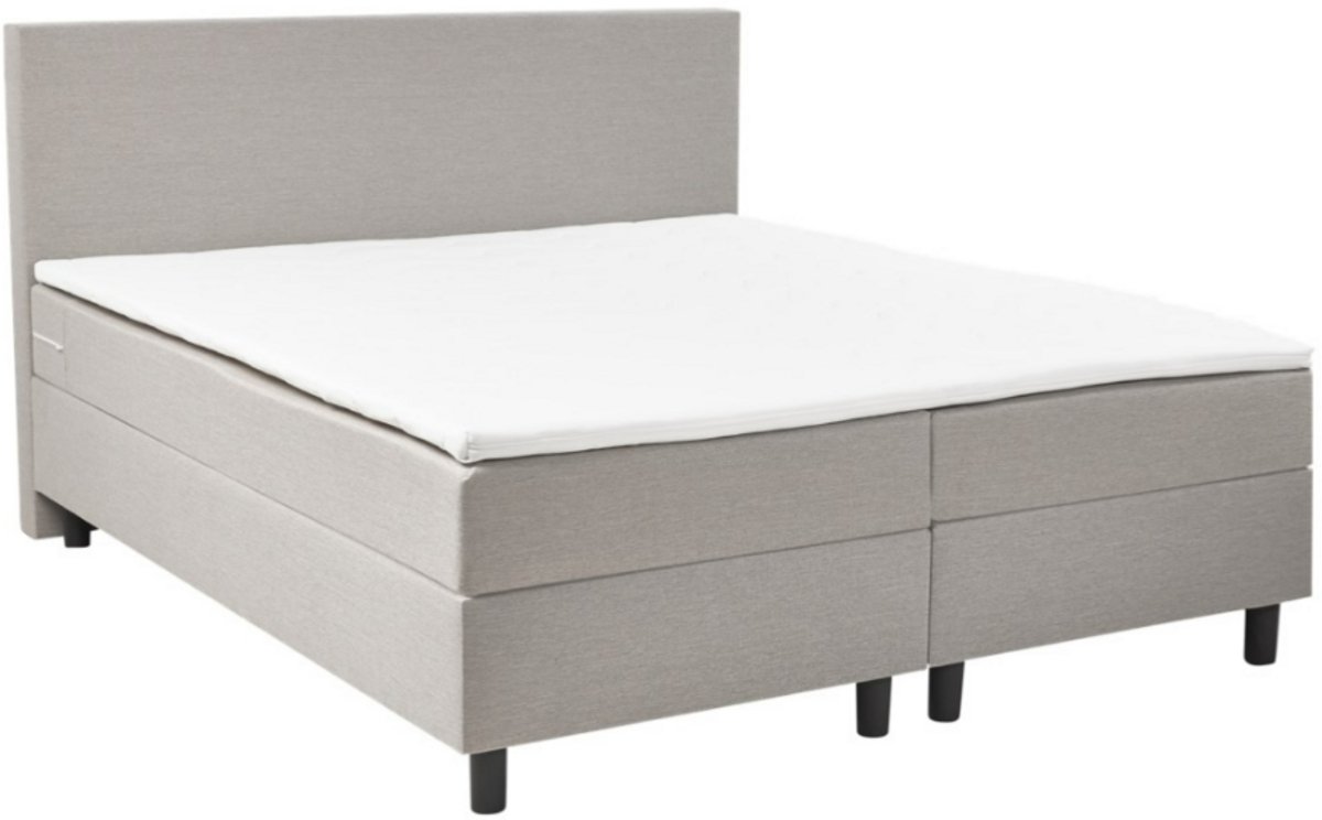 Nessa® 120x210 Boxspring Rolene Bruin - Complete Boxspring - Inclusief Topper