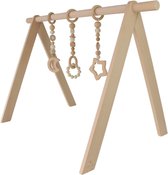 Bol.com Little Moon Houten Babygym – Babygym met Houten Hangers – Duurzaam & Milieubewust – Houten Baby Speelgoed – Vanaf 0 Maan... aanbieding