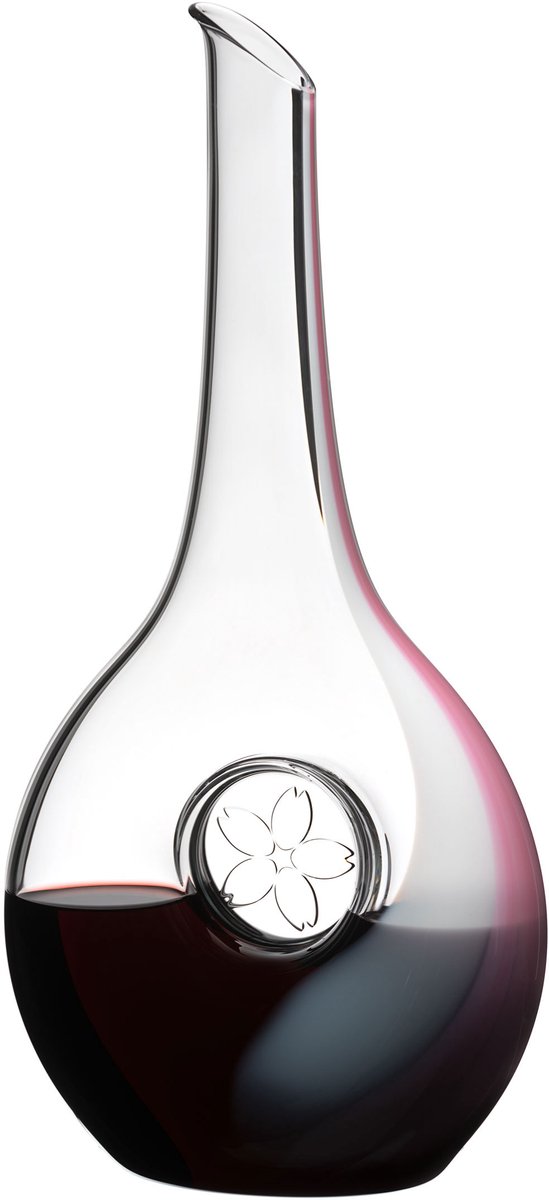 Riedel Sakura-karaf, decanteerkaraf, kristalglas, wit, roze, 1,21 l, 2021/55