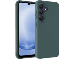 Hoesje - Geschikt voor Samsung Galaxy A26 - Sterk & Shockproof - Siliconen Case - Hoes Cover - Telefoonhoes - Donkergroen
