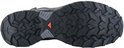 Zwarte buitenzool met agressief profiel van de Salomon X Ultra 360 GTX wandelschoen.