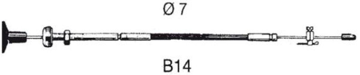 Ultraflex Stopkabel B14 6.1 mtr
