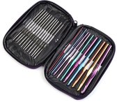 Crochet Crochet Set 22 pièces dans un étui de Luxe - Crochet ergonomique Crochet Set